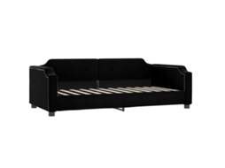 Day Bed, Day Beds Vidaxl Preto Tecido (80 X 200 Cm)