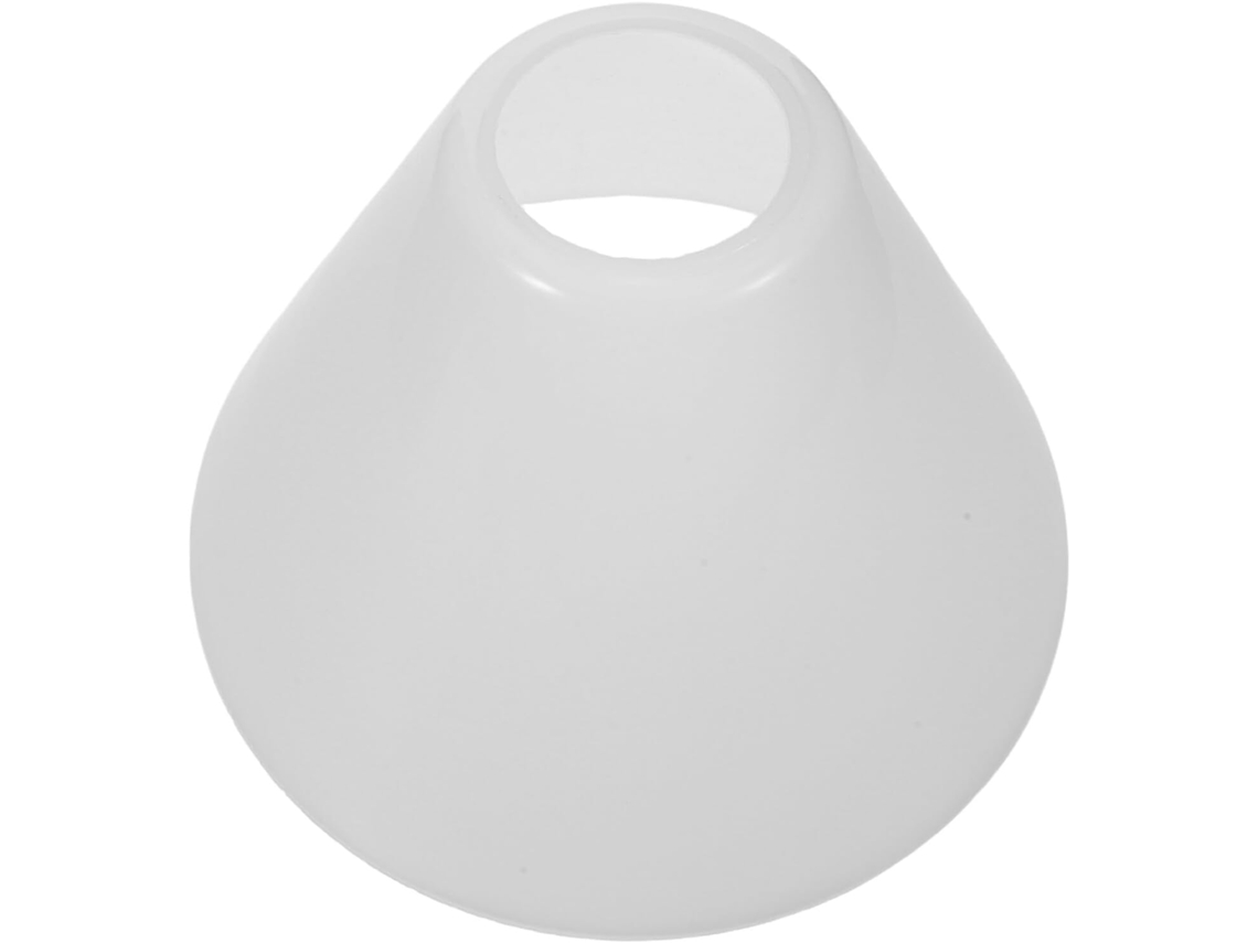 Dimensões de Luminárias de Mesa Ou de Parede Pequenas em Vidro Branco Estilo Retrô Vintage. SFUSHOS