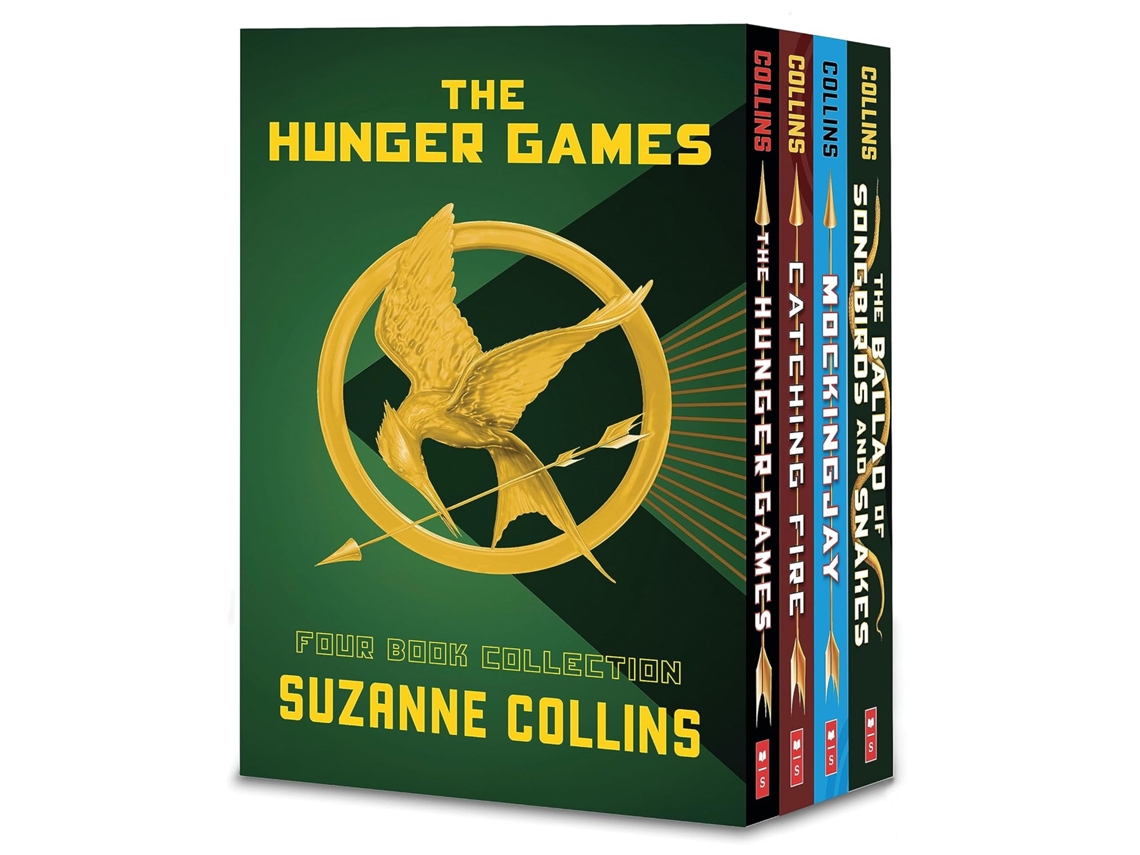 Livro Hunger Games 4-Book Paperback Box Set de Suzanne Collins (Inglês)