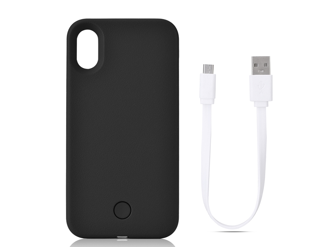 Capa de Telefone EOOCOO (proteção com Luz de Preenchimento Led)