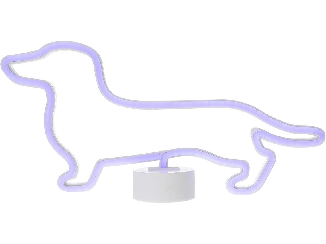 Luminária de Néon Led em Formato de Cachorro Dachshund, 10w, para Decoração de Quarto e Festas. SFUSHOS