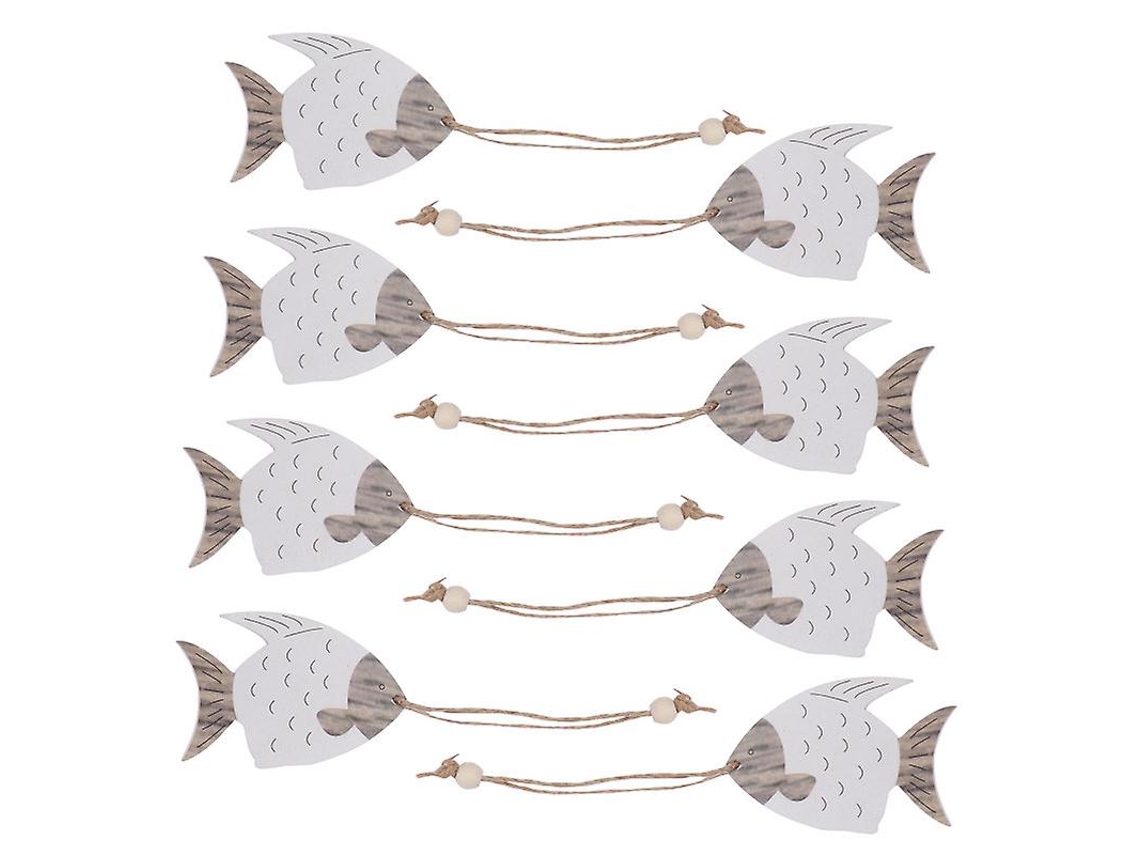 8pcs Pingente De Madeira Allinless