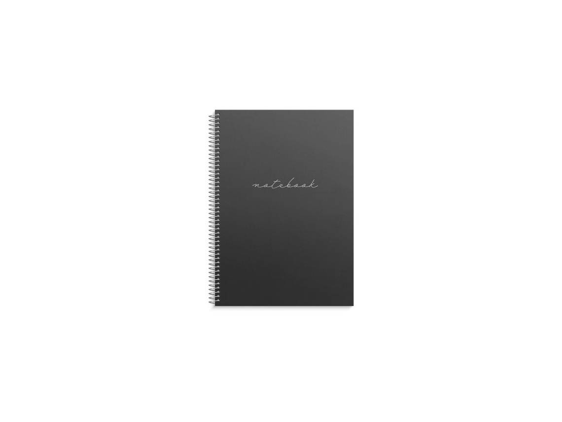 Caderno Burde A4 Preto BRILVIBERA