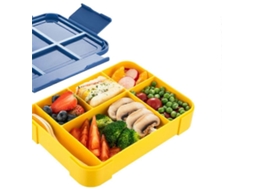 Lancheira Para Micro Ondas Bento Box Para Áreas Externas Recipiente Para Frutas E Alimentos Com Garfo E Colher Aquaforge