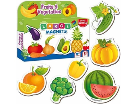 Jogo Magnético LITTLE WORLD Foam Refrigerator Magnets for Toddlers Age 1 2 3 (Idade Mínima: 5)