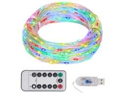 Vidaxl Cordão De Luzes Com 150 Led 15 M Multicor