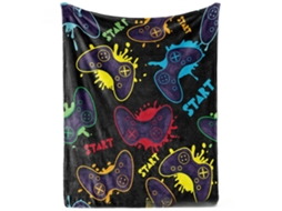 Manta De Flanela Estampada, Cobertor Fino E Quente Para Todas As Estações, Ideal Para Sesta, Escritório E Oferta 150x200cm Controle Hexinyigjly