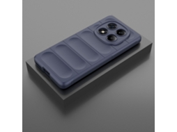 Capa Hexinyigjly Para Xiaomi Redmi Note 15 Pro Plus 5g Antichoque Com Toque Sensorial Azul