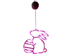 Luminária De Páscoa Para Janela, Decoração Com Coelho,