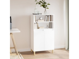 Vidaxl Aparador Alto 60x36x110 Cm Derivados De Madeira Branco