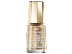 Esmalte Mini Glitter para Unhas 5 Ml Cor: 998 Cyber Gold MAVALA