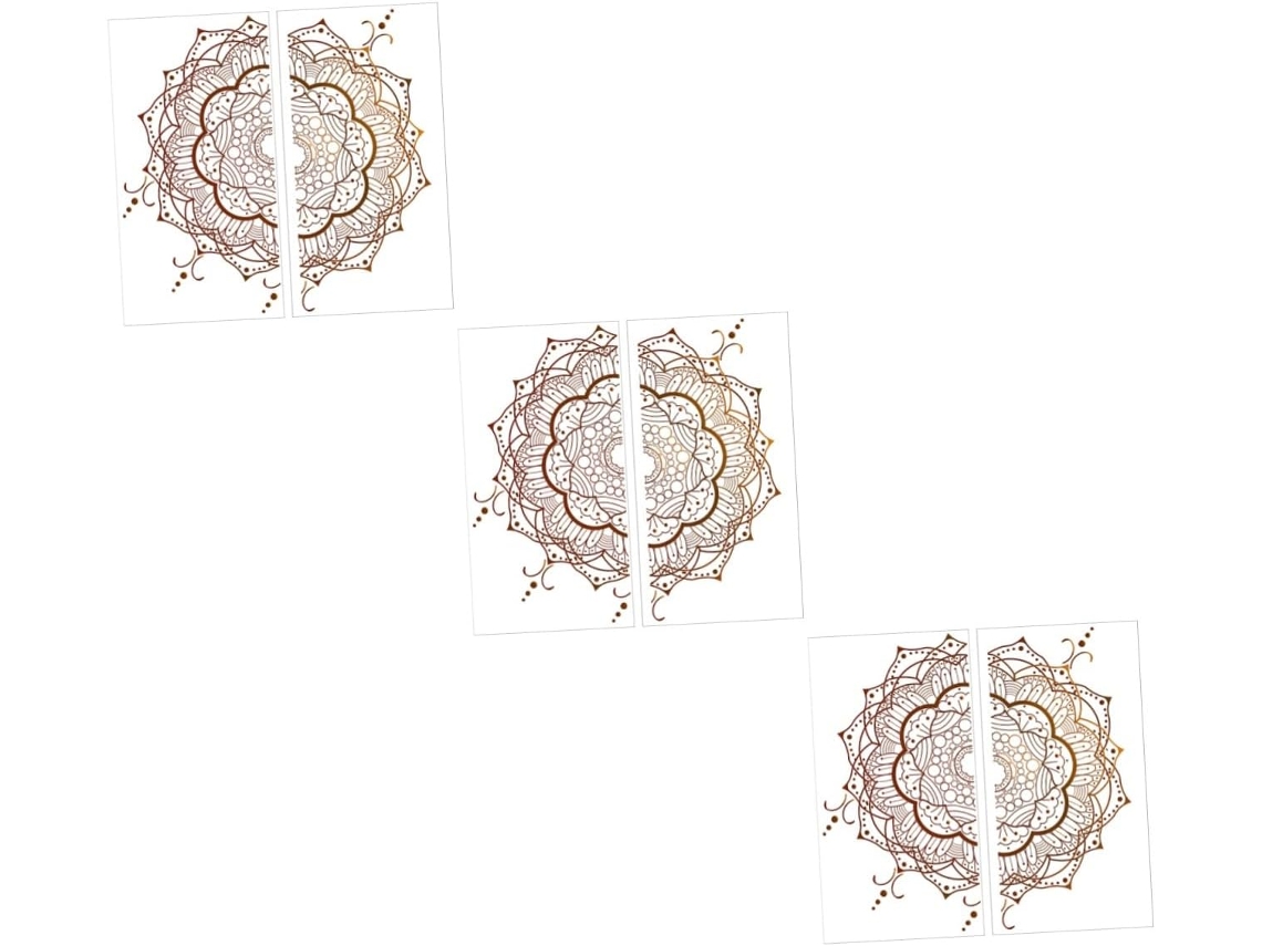 Conjunto De 6 Adesivos De Parede Mandala Autoadesivos Decorativos.