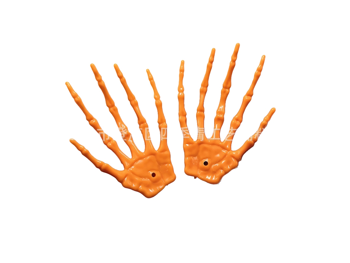 Laxiscreed Conjunto De Mãos De Fantasma Luminosas Para Decoração De Halloween, 2 Peças Laranja