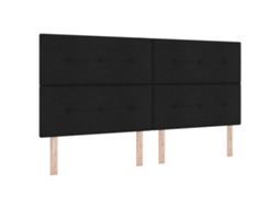 Colchão Pocket Com Capa Com Zíper Vidaxl Preto Tecido (200x200 Cm)