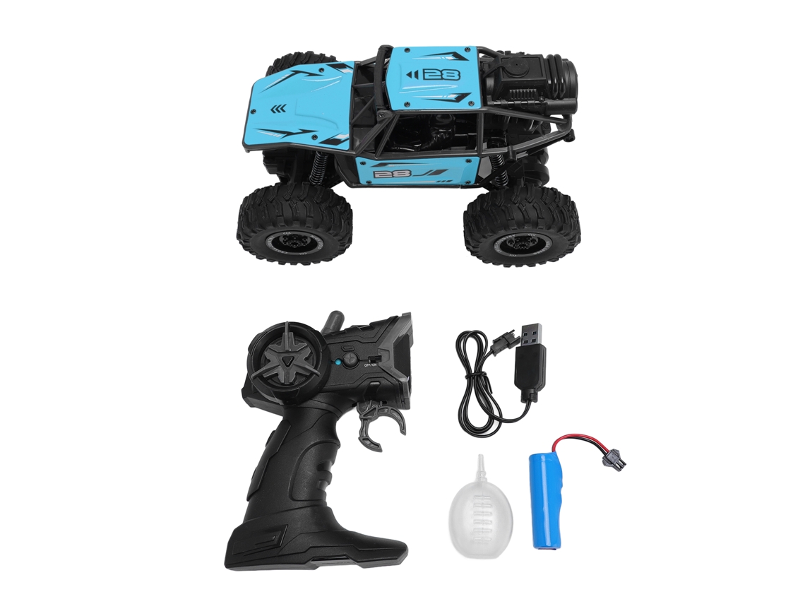 Ats coche de Controle Remoto 2.4g 5 Canais, Veículo Todo Terreno de Ligação para Crianças, Brinquedo de Escalada Azul