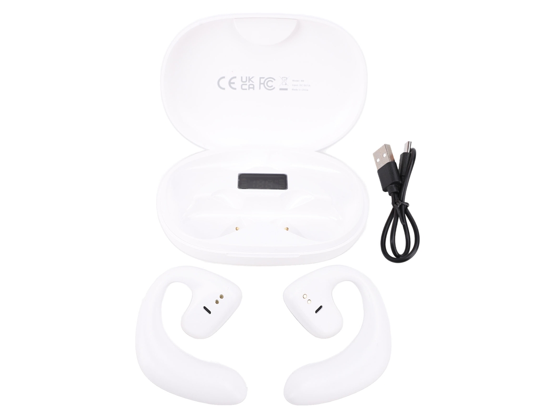 Fones de Ouvido Bluetooth Tradutor 74 Idiomas Cancelamento de Ruído Sem Fio com Aplicativo BRANCO