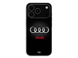 Capa Para Iphone 17 Pro Com O Logotipo Da Audi Em Cinza E Vermelho Da Maniacase
