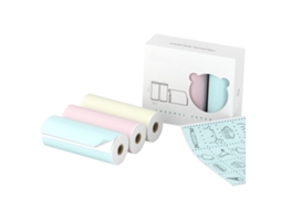 Papel Térmico Autoadhesivo 77x30mm Para Impresora Móvil Mini Peripage 3 Rollos
