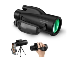 Telescópio Monóculos 12x50 Para Adultos De Alta Potência Com Adaptador Smartphone E Tripé Em Metal Monóculo Prisma Bak4 Visão Bestvite