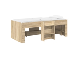 Cama Alta para Crianças 2 Pcs Carvalho Sonoma 98.5 X 200 Cm VIDAXL