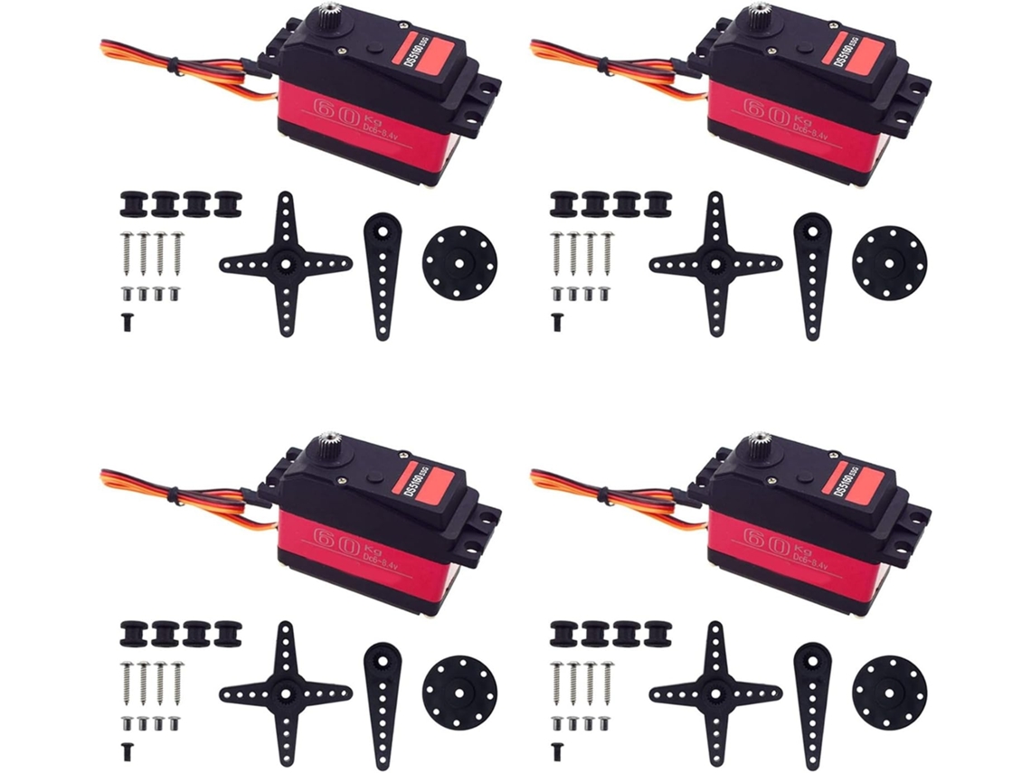 Conjunto de 4 Servos Digitais DS5160 8,4v à Prova D'água para RC SFUSHOS