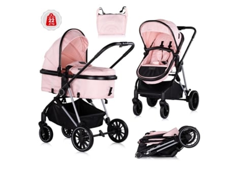Carrinhos De Bebê Aura Marshmallow Conversível Duo Até 22 Kg Da Chipolino