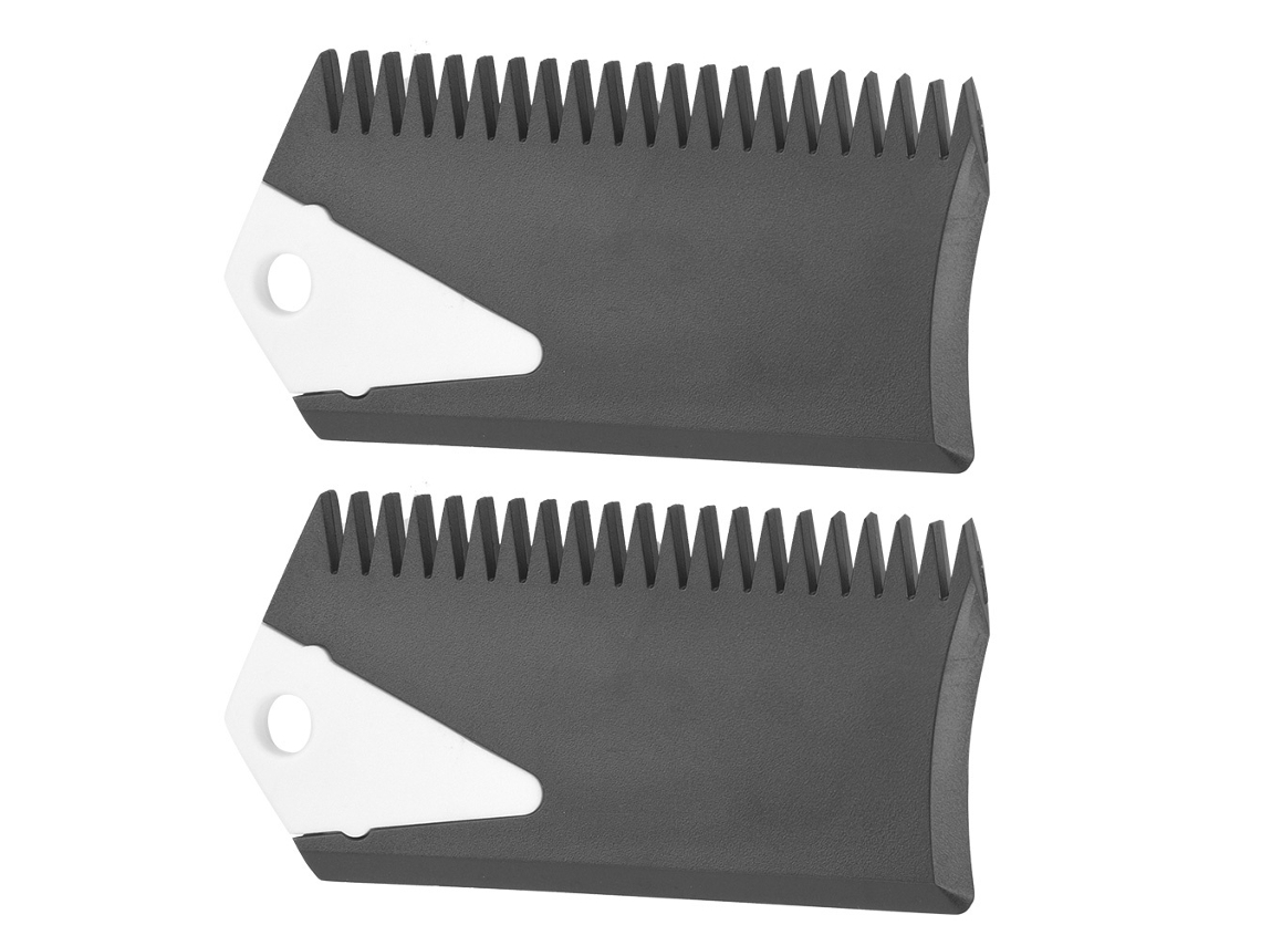 Pacote Com 2 Pentes De Cabelo Elysve Em Pvc Com Design Leve Para Pentear, Desembaraçar E Modelar Cabelo