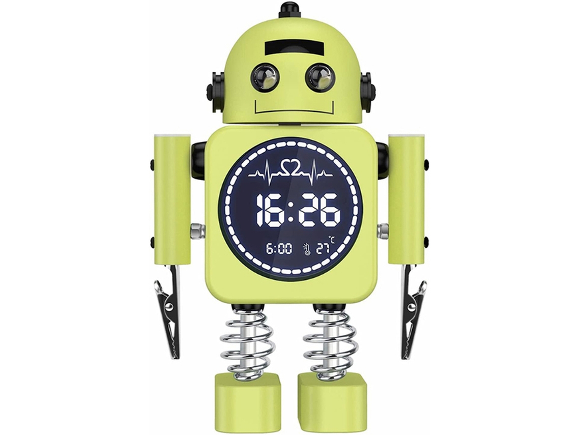 Relógio Despertador Digital Robot