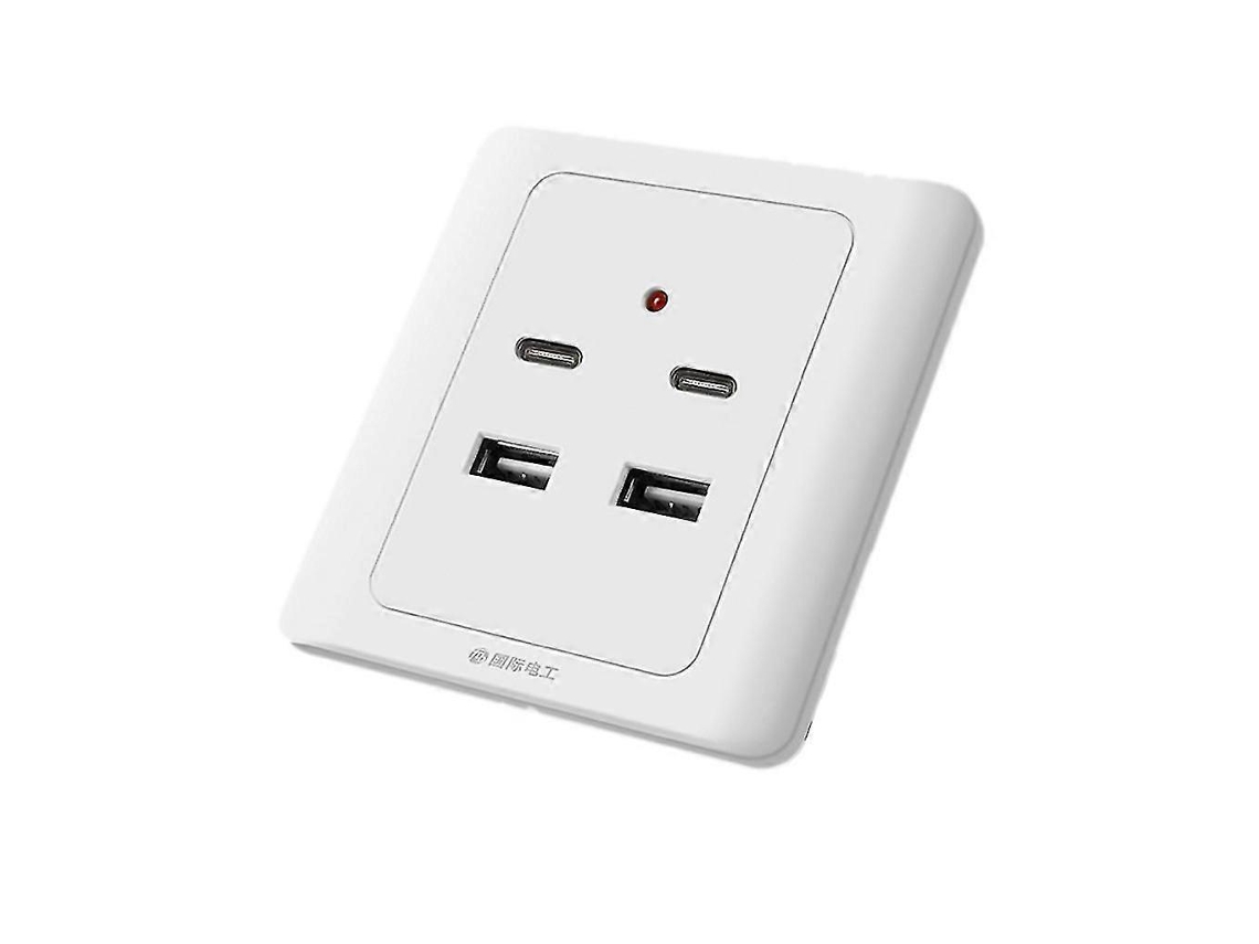 Tomada Usb Tipo C, Carregador de Parede com Portas Usb BRILVIBERA