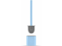 Suporte de Silicone para Escova Sanitária com Plana, Antigotejamento, Antibacteriano, Secagem Rápida, Azul AQUAFORGE