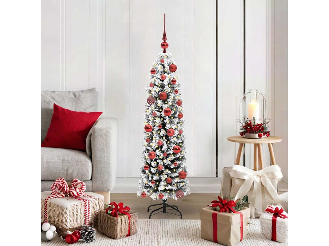 Vidaxl Árvore De Natal Artificial Verde 120 Cm Pvc E Aço E Plástico
