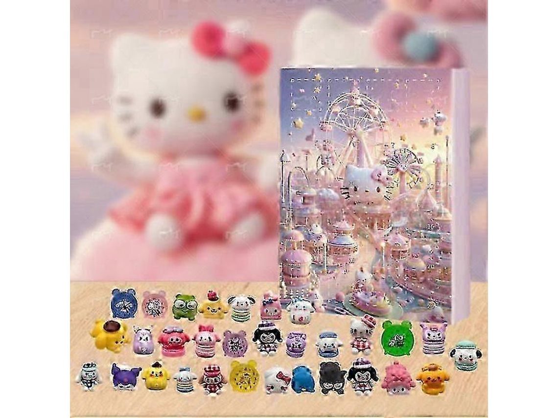 Calendário De Natal Kt Cat 2025 Com Caixa Surpresa E 24 Peças Sanrio Caixa De Presente De Natal Surpresa Hengjian