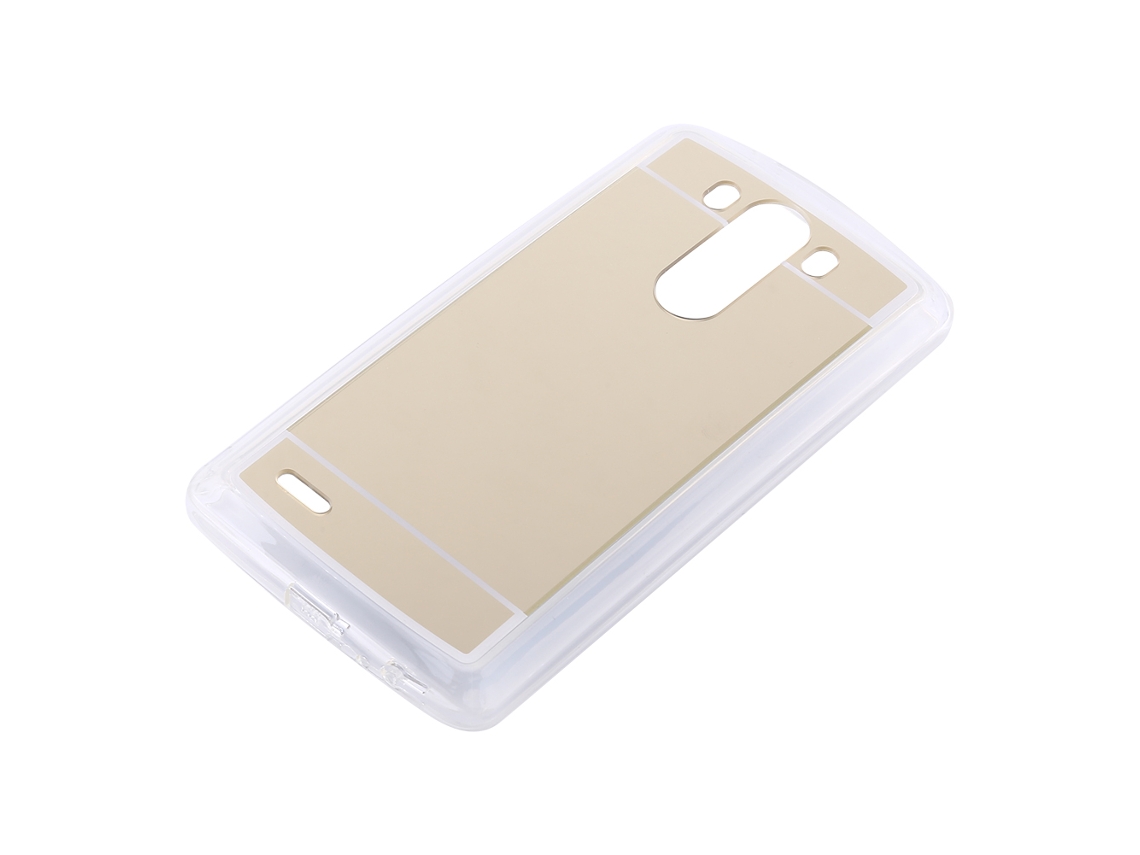 Capa de Celular Lg G3 Capa de Celular de Tpu com Espelho Eletroplatado (dourado) EOOCOO (espelho, Macia)