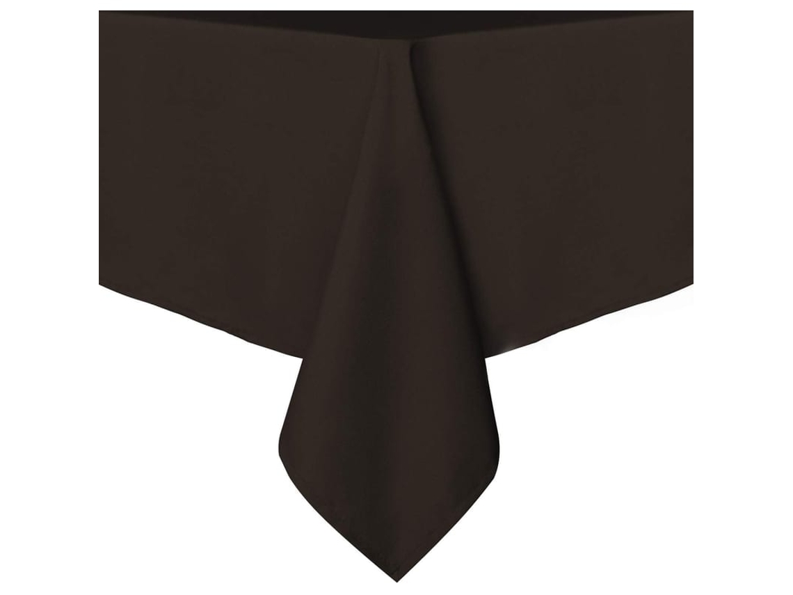 Mantel Retangular 54x78 Polegadas Poliéster Resistente A Manchas E Arrugas Lavável Para Mesa De Jantar Festas Acampamentos Marrom