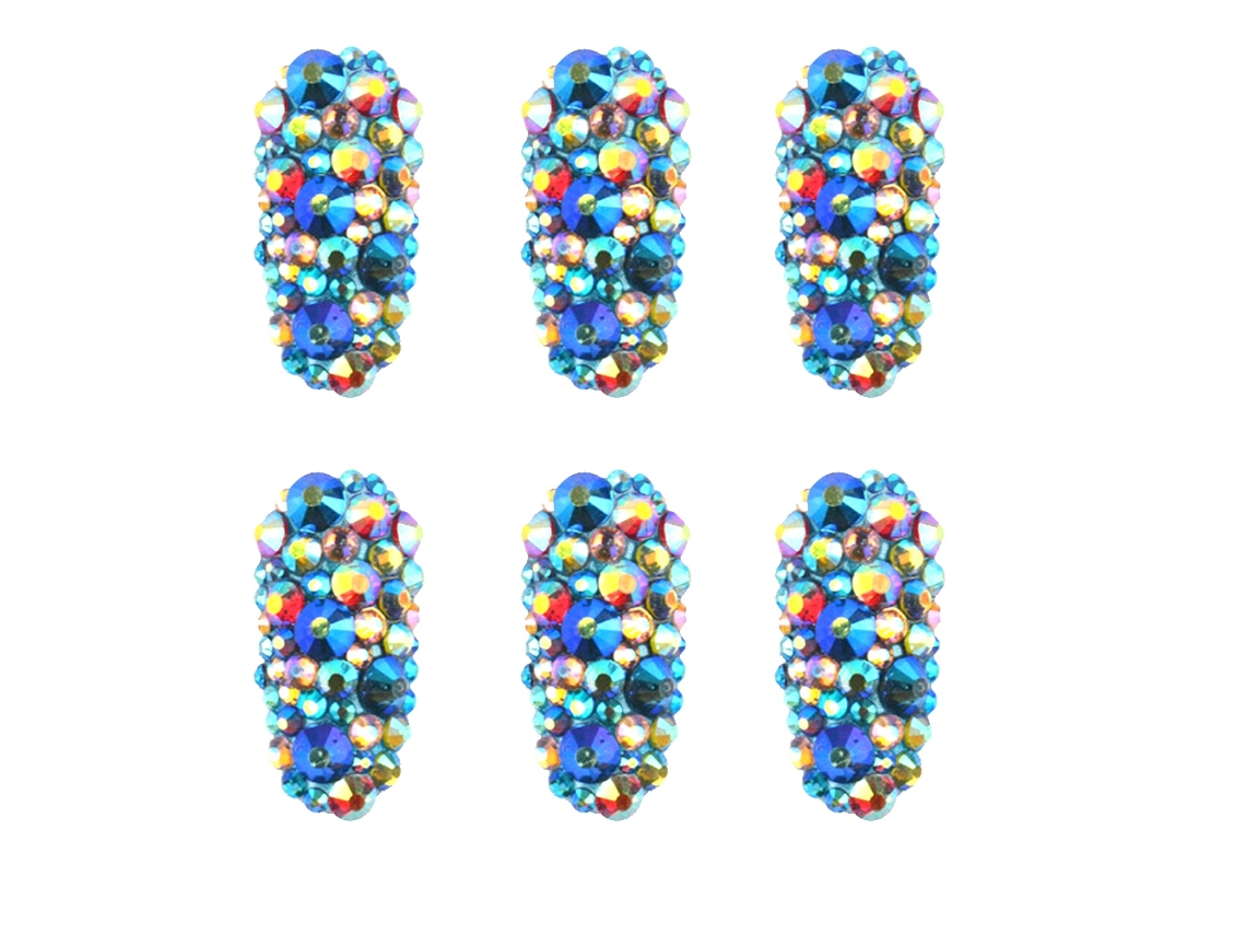Adesivo De Strass Ab Irregular Com 6 Grade, Rivet E Pérolas Para Manicure Diy, Ferramenta De Arte De Unhas Sz15