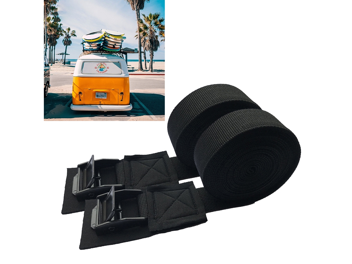1 Par De Fivelas Fixação Rápida Para Prancha Surf, Canoa, Caiaque, Praia, Carro, Teto, Bagageiro, Alta Resistência