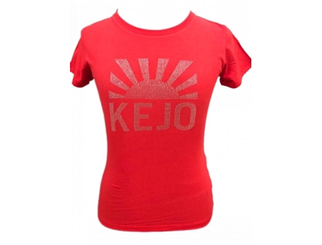 T-shirt De Mulher Kejo Poliéster Vermelho (xs)
