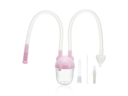 Mali 5pcs Conjunto Aspirador Nasal Bebê Rosa com Mamadeira de Remédio e Escova