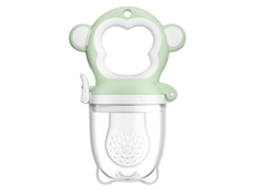 Brinquedo Para Alimentação De Bebês Com Frutas E Vegetaisverde Macaco M