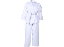 Uniforme De Taekwondo Branco Adulto Com Cintos Elásticos, Poliéster Reutilizável.