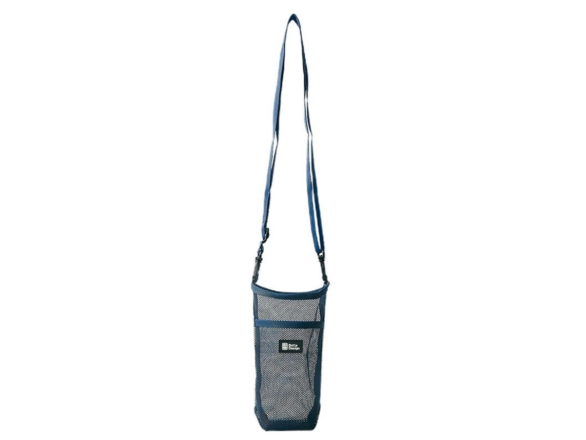 Manga Para Taza Com Corrente De Ombro Portátil Reutilizável Antiderrapante Anti-riscos Acessório Textil Para Bebidas Azul Marino