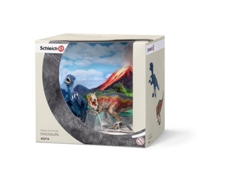 Conjunto de Figuras  T-Rex e Velociraptor Pequenos
