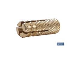 Taco de laton m-10   caja 50 unid.