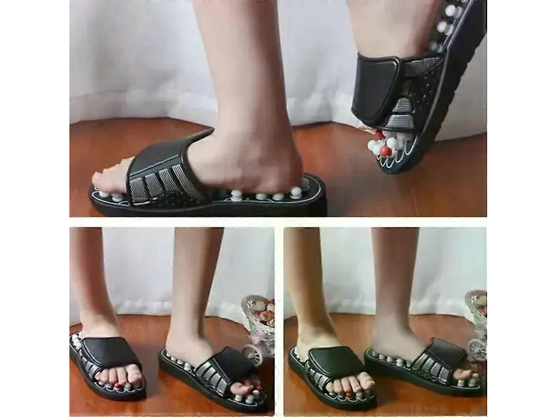 Chinelos De Massagem Nos Pés Reflexologia Dos Pés Moxabustão Massageador Sapatos De Caminhada