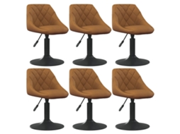 Dining Chair, Dining Chairs Vidaxl Marrom Veludo (n/a)