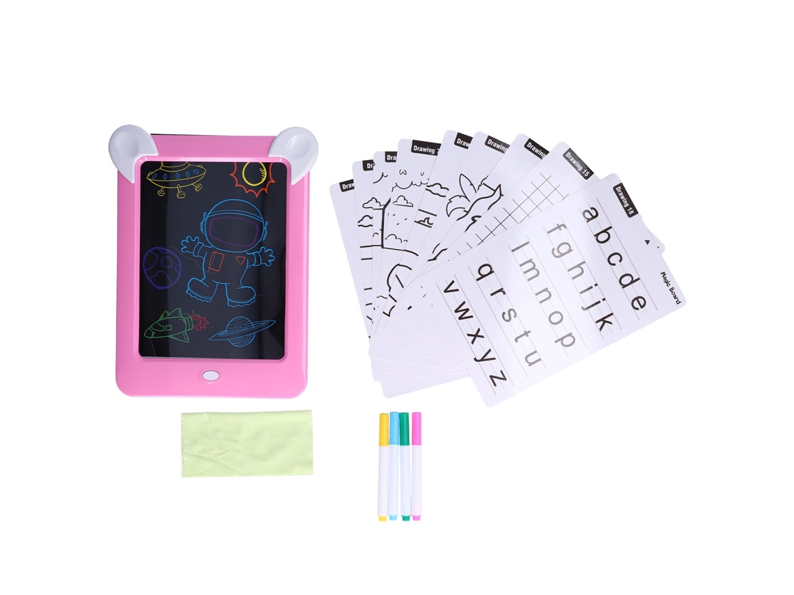 Mali tableta de Escrita Lcd para Crianças 3+ Anos Quadro de Desenhoeducativo Brinquedo de Aprendizagem Pink