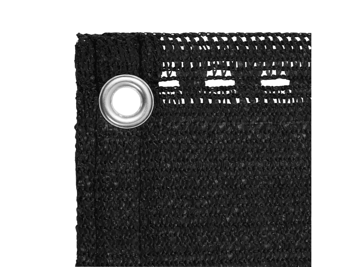 Maison Exclusive - Tela De Varanda Preto 90 X 1000 Cm Hdpe E Alumínio