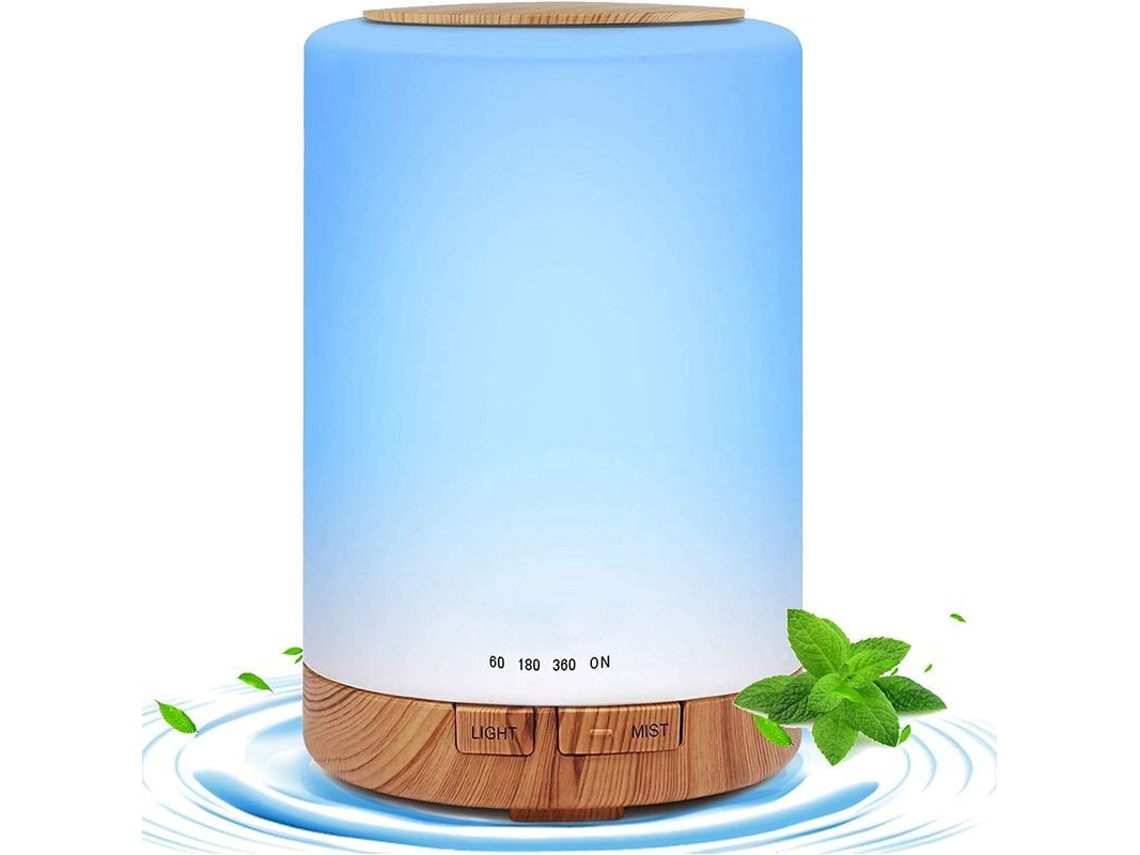 Nova Line difusor de Óleos Essenciais 300ml Umidificador com Luzes Led Coloridas e Purificação de Ar