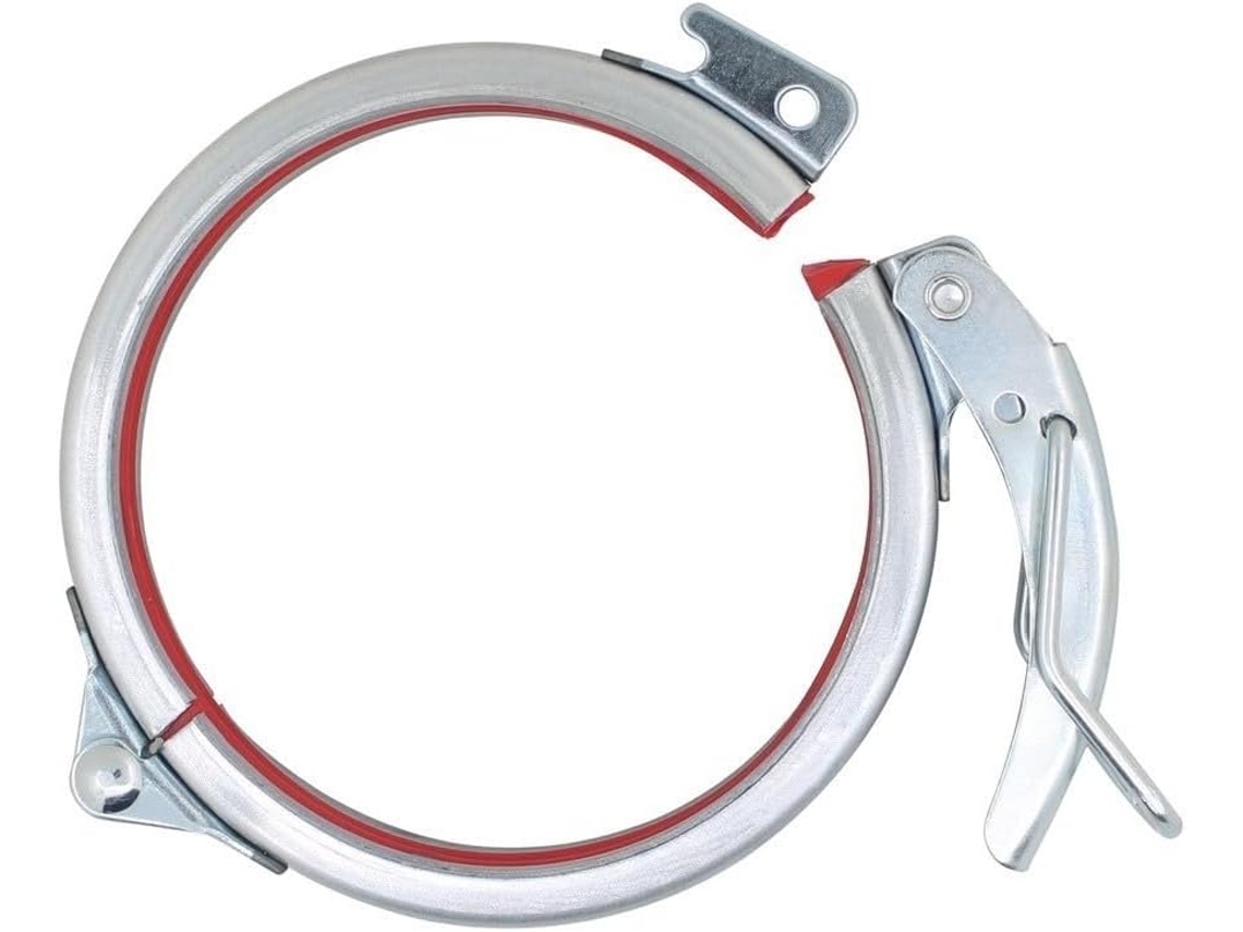 Abraçadeira Ajustável Em Aço Galvanizado Para Tubos Redondos E Recipientes Cilíndricos De 80 A 300 Mm, Cor