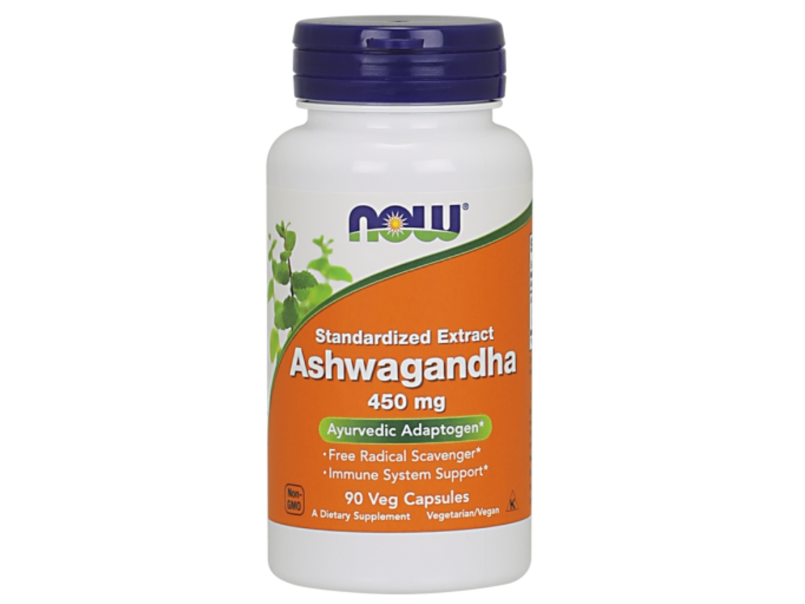 Suplemento Alimentar NOW FOODS Ashwagandha 450 mg Cápsulas 200 gr